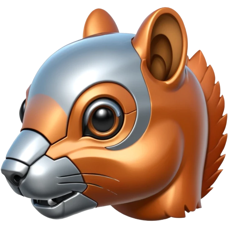 robot squirrel head emoji