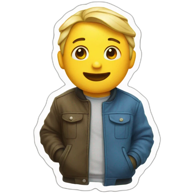Sticker inside  emoji