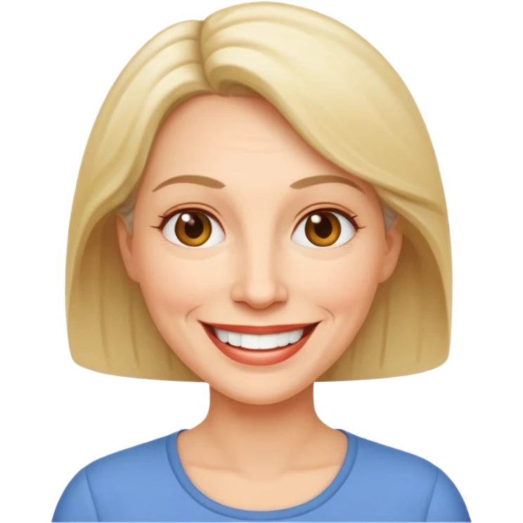 middle-aged woman emoji