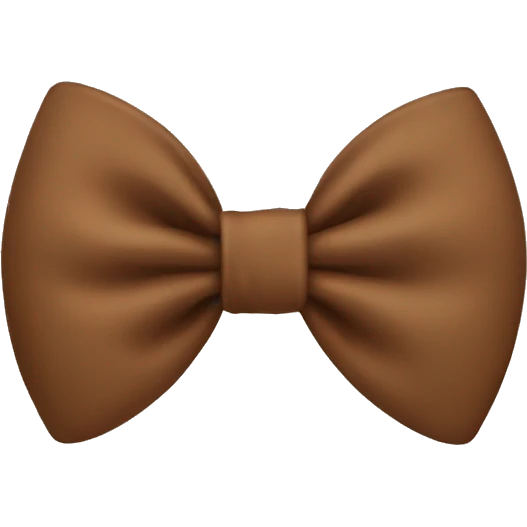 Thin Brown bow emoji