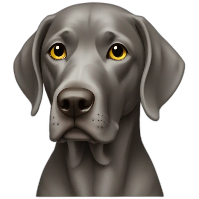 Braque de weimard emoji