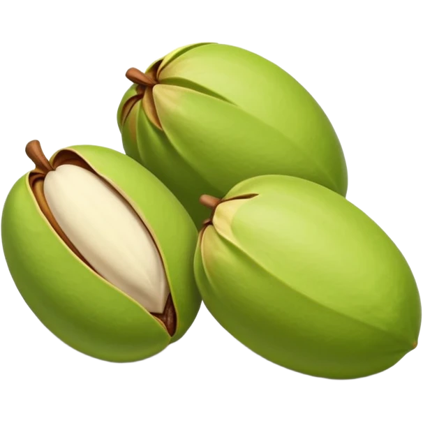 raw pistachio reverse colour emoji