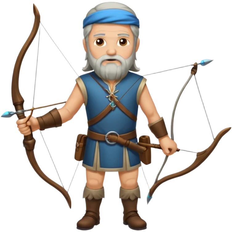 old aged archer dont wear him dress, he should be in long hair , long beard emoji