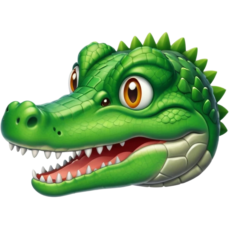 crocodile face and plane emoji