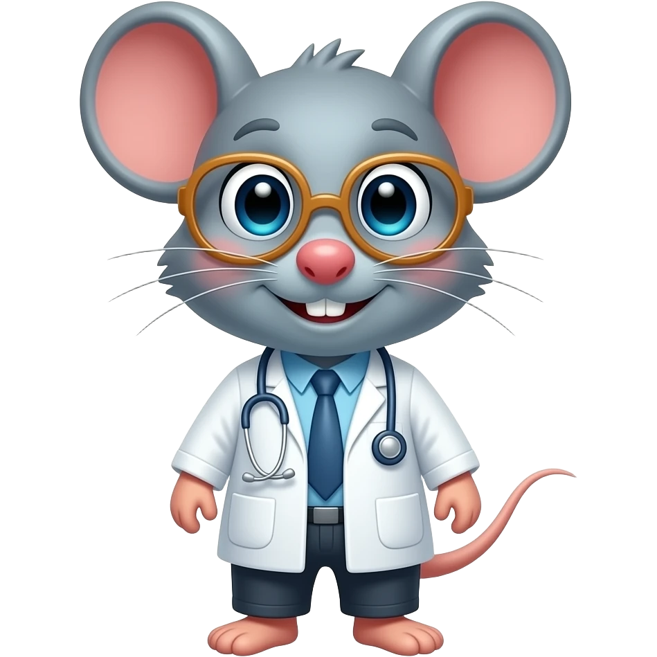 Doctor mouse emoji