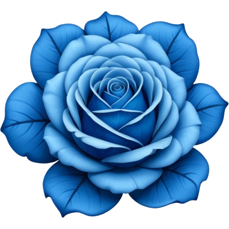 Blue rose emoji