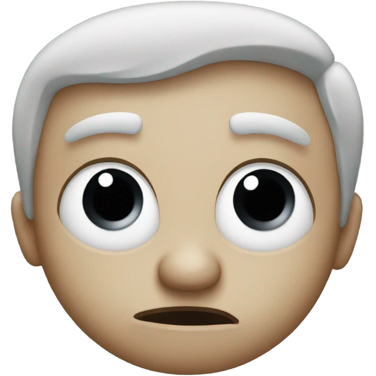 Very confused face emoji