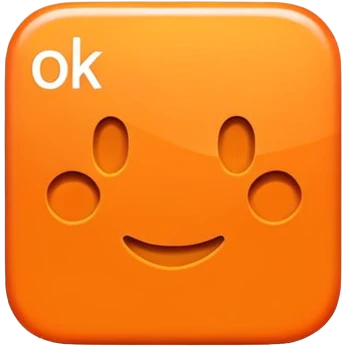 orange square with 'OK' text emoji