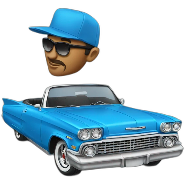 Blue Lowrider  emoji