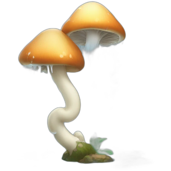 Water spewing from mushrooms emoji