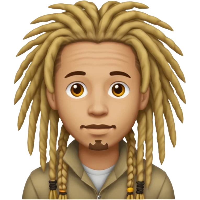man light skin with dread hair emoji