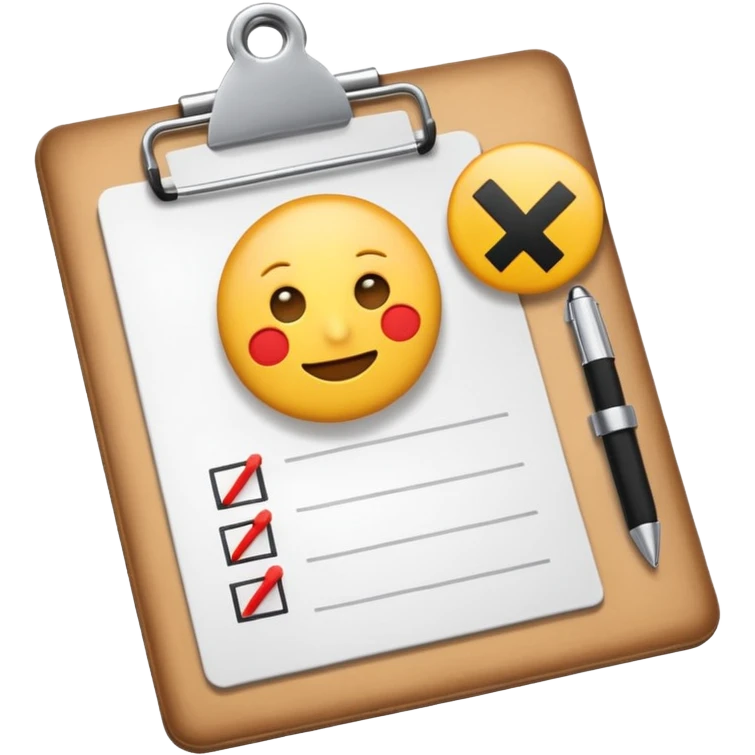 emoji showing a checklist or clipboard with a plus sign, representing a new task added to a content plan emoji