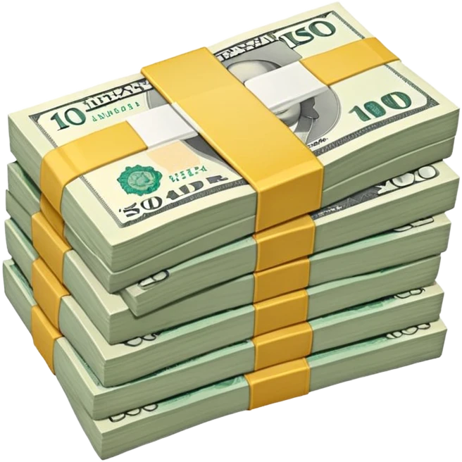 Create money using rupiah currency emoji