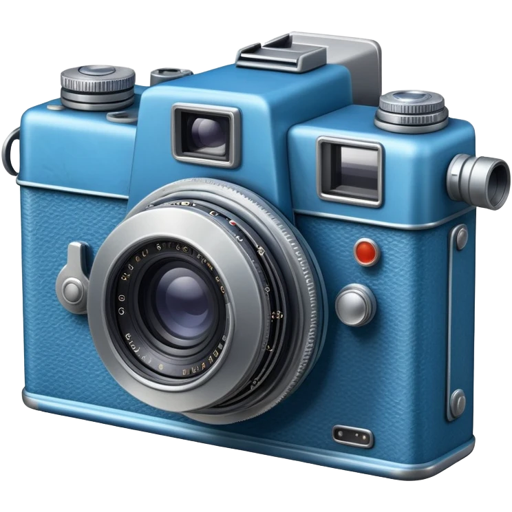 blue old camera emoji