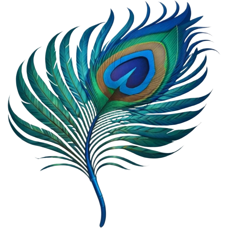 Peacock feather emoji