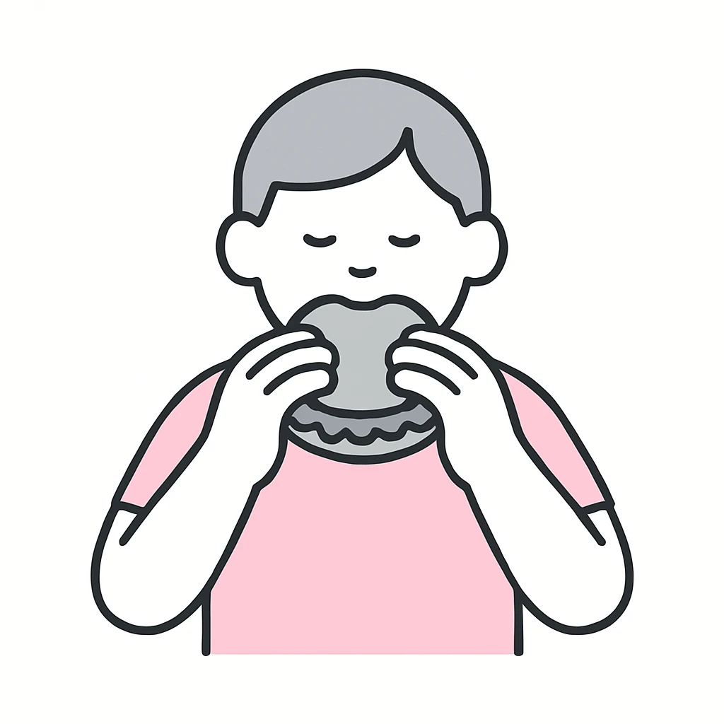 person eating sloppy joe emoji