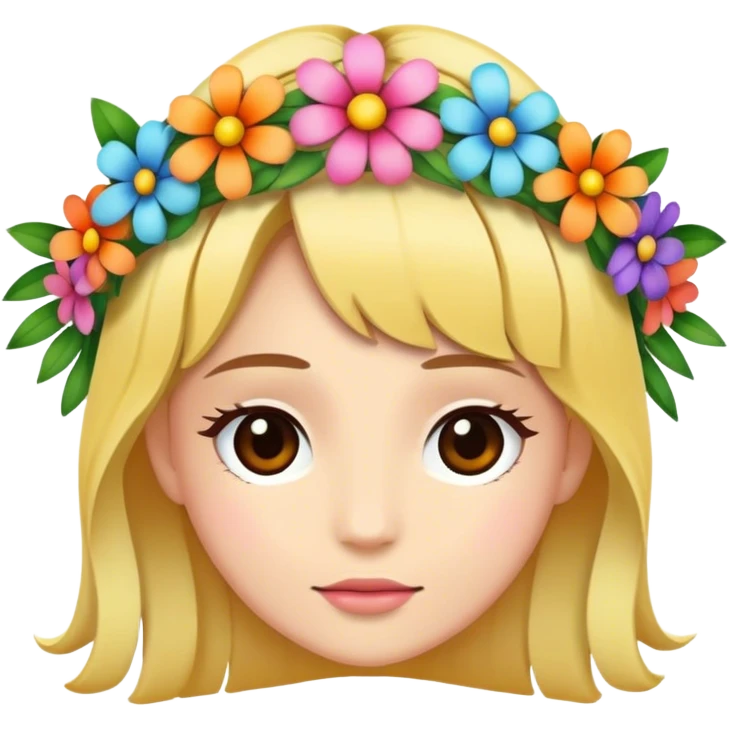 Flower crown emoji