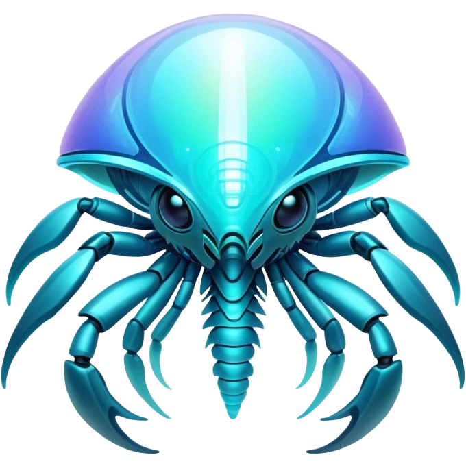 Futuristic complex iridescent aesthetic-scenery-Fakémon-creature emoji