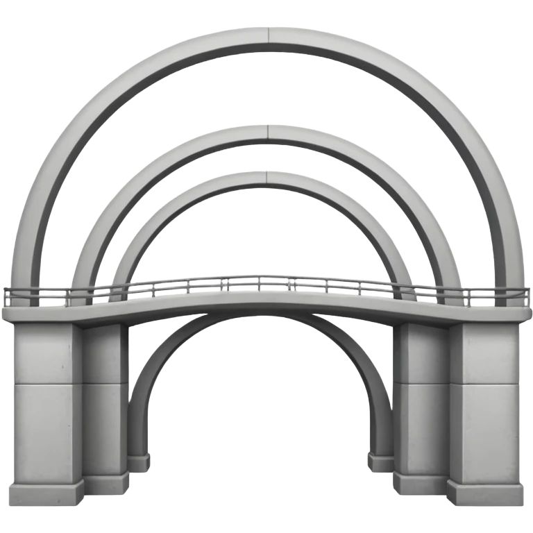 use this bridge. 2 ARCHES, one big platform. you see how there is 2 arches on top emoji