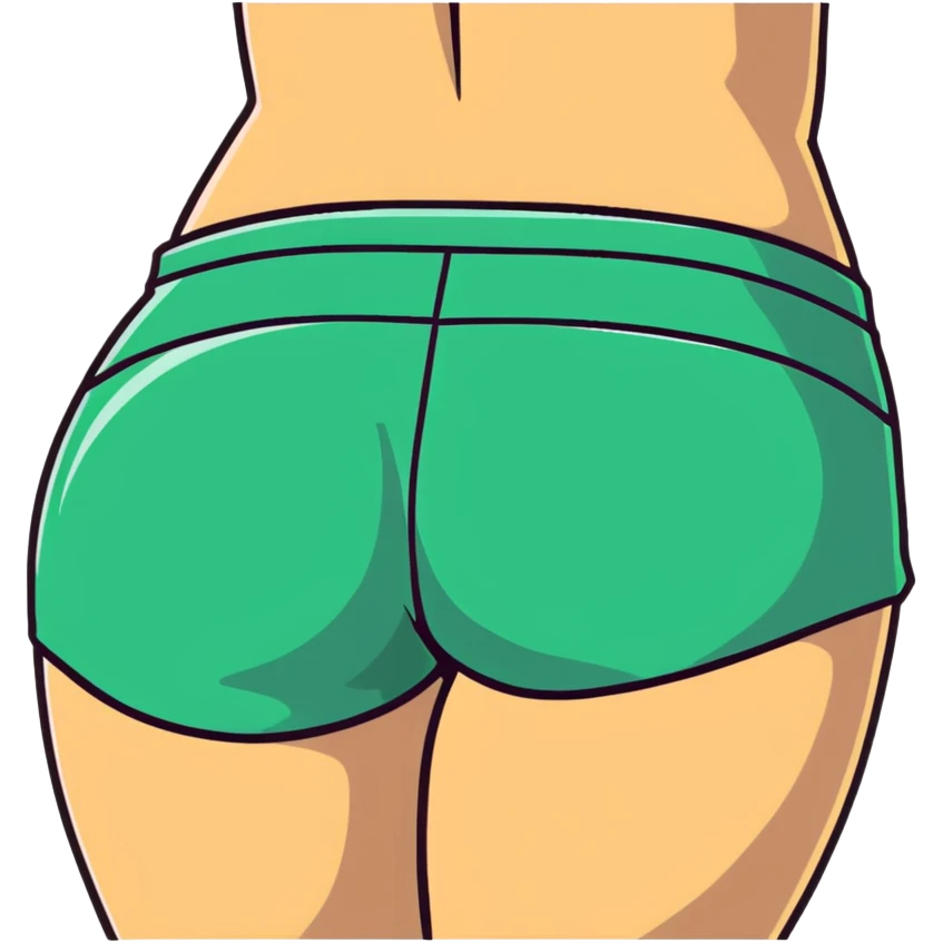 Woman in booty shorts emoji