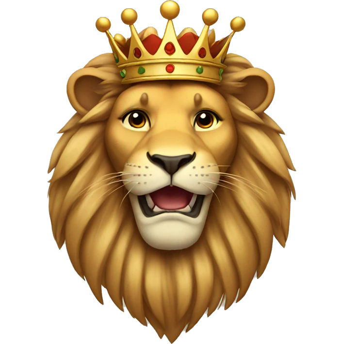 lion with crown emoji