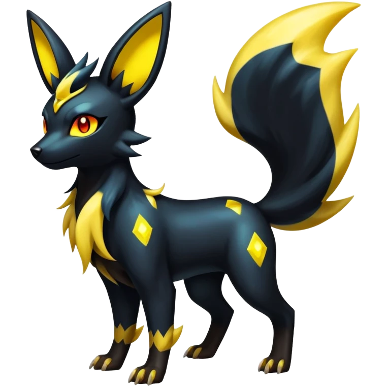 Shiny Umbreon-Luxray-Manectric-Houndoom-Pokémon-Fakémon-hybrid-creature emoji