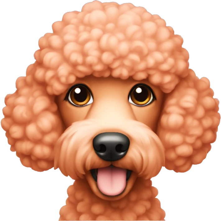 Peach poodle emoji