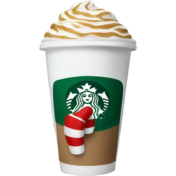Starbucks holiday coffee cup emoji