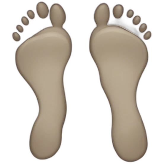 human footprints emoji