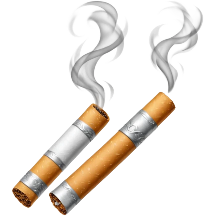 Sigarro tirando humo pero el sigarro solo  emoji