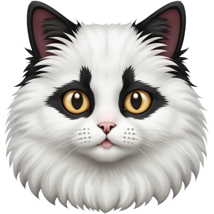 black-white cat  emoji