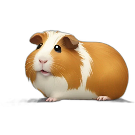 guinea pig　typing on macbook emoji