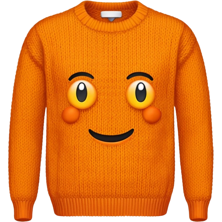 sweter:naranja emoji