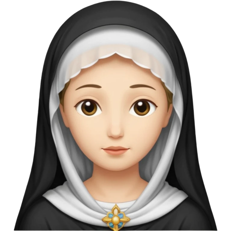 Image of the Mother of God in a frame emoji