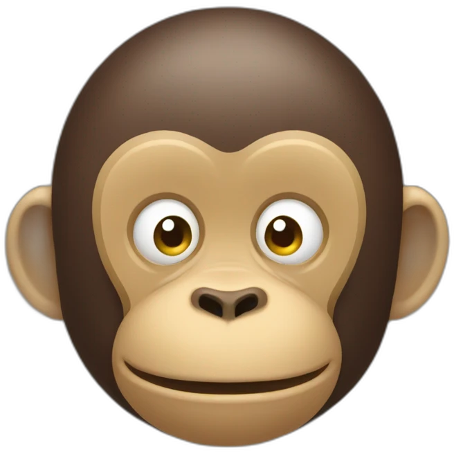 a rotund monkey emoji