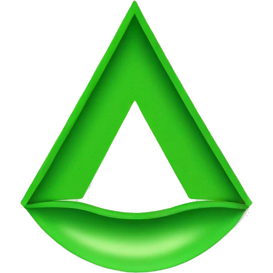upside down green ‘V’ emoji