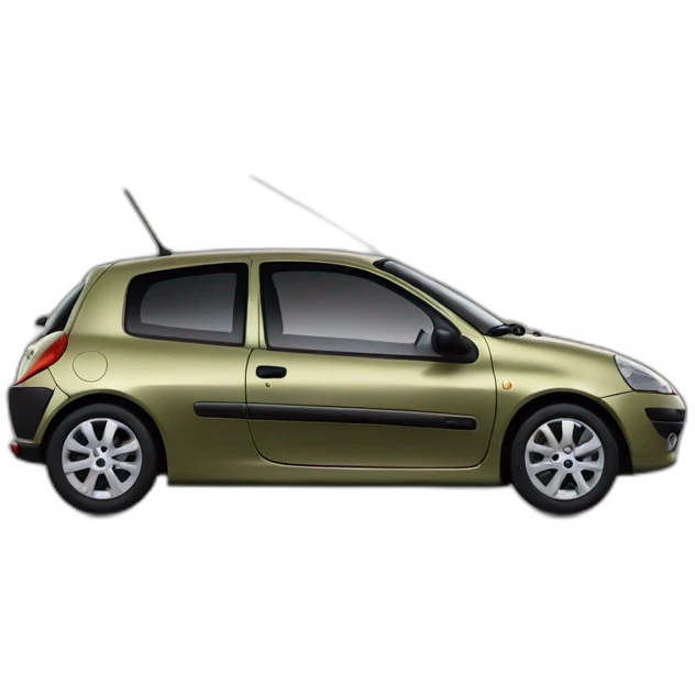 Renault Clio 2 olive color emoji