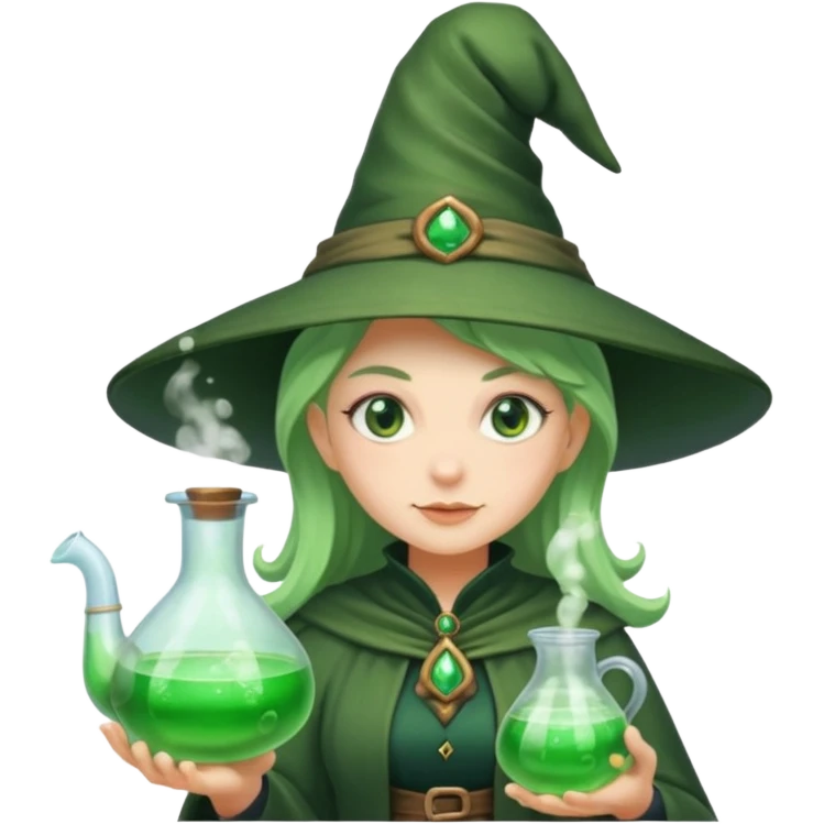 green witch cooking potion emoji