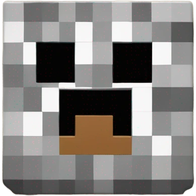 minecraft logo with sad face emoji