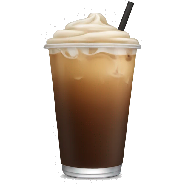 Iced coffee emoji