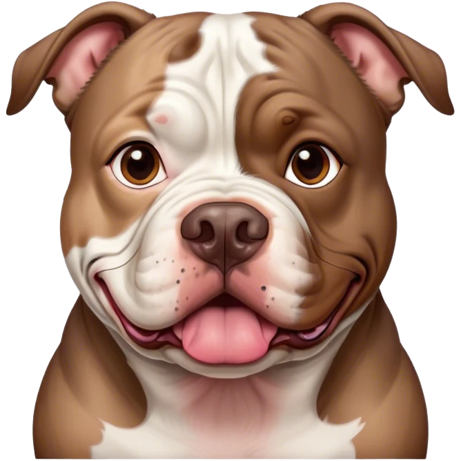 Américain Bully xxl brown merle  emoji