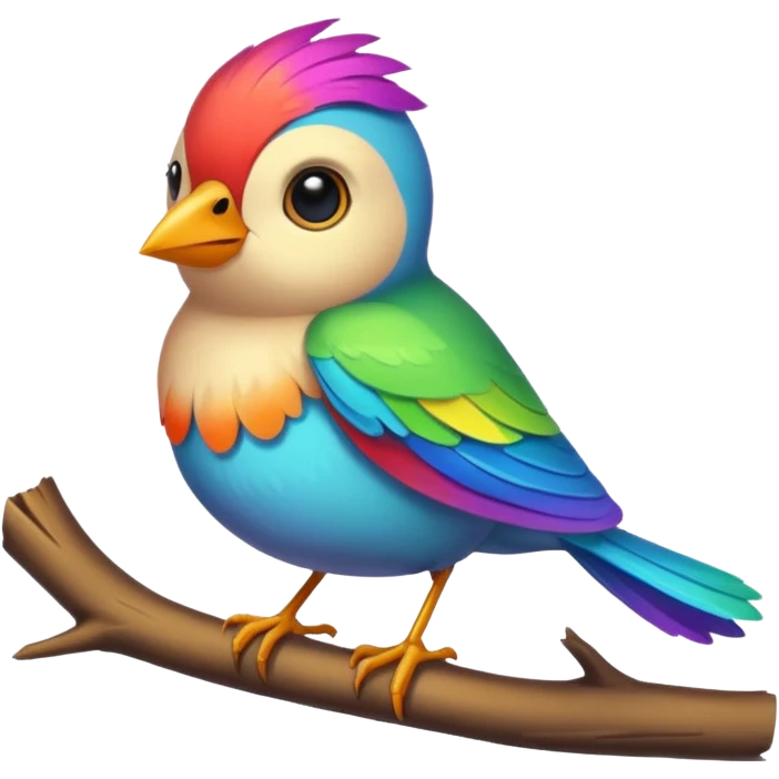 Tiny bird with small wings  emoji