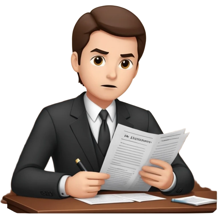 адвокат в суде с запоминающимися фразами  emoji