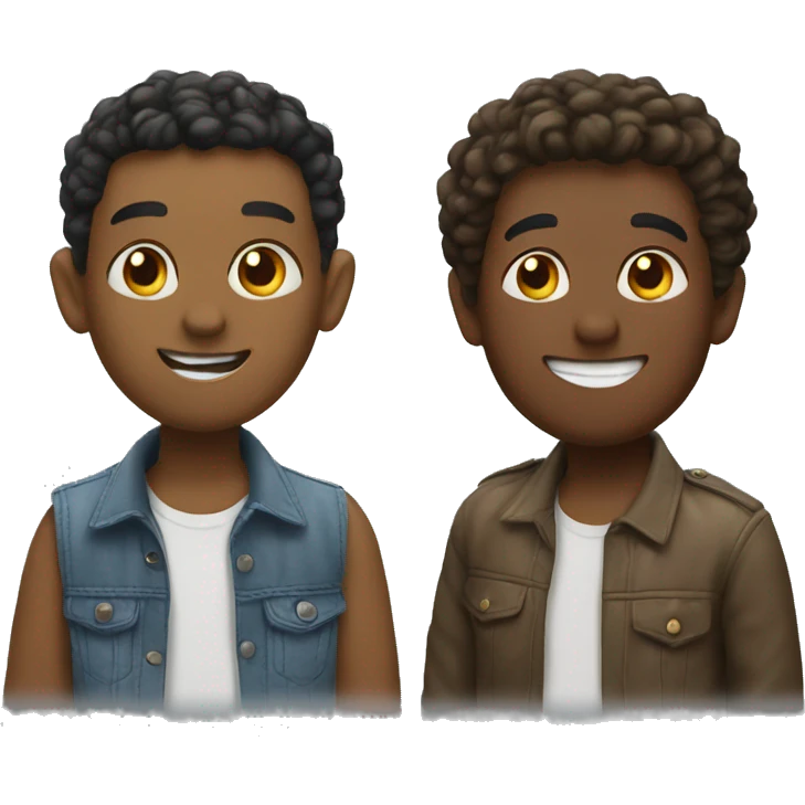 3 Friends in group emoji