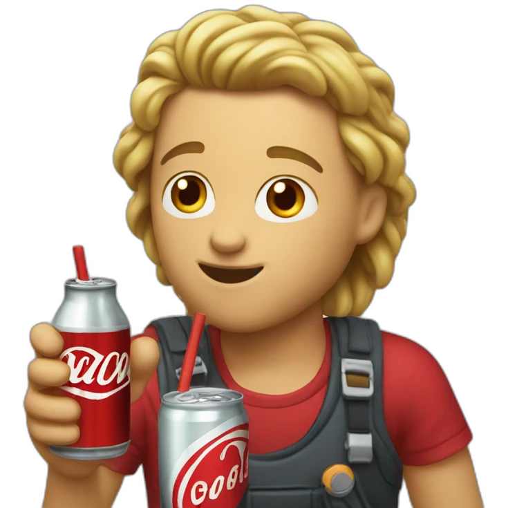 Gazo drinks coca emoji