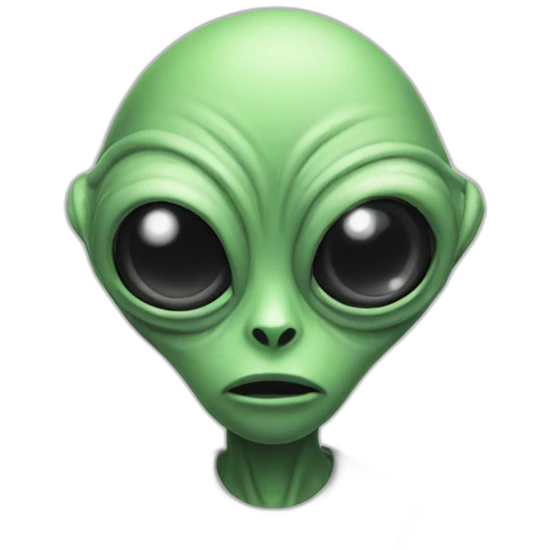 Three eyed alien emoji