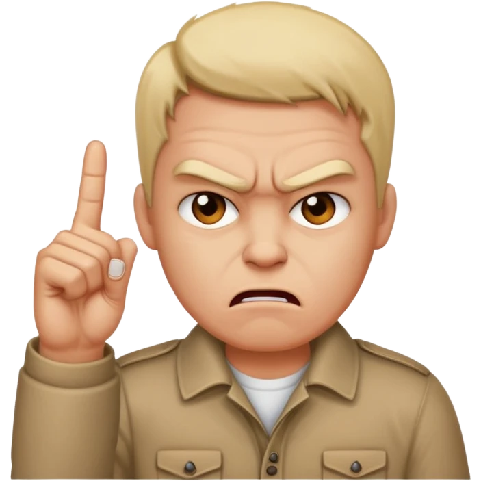 Personne qui fait un doigt d'honneur emoji