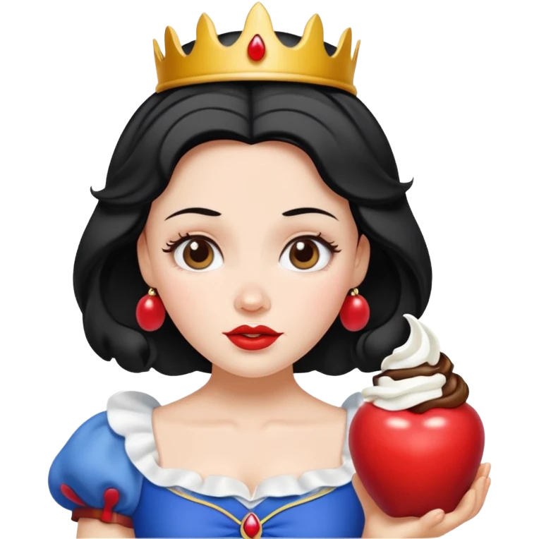 Snow white with whip cream emoji