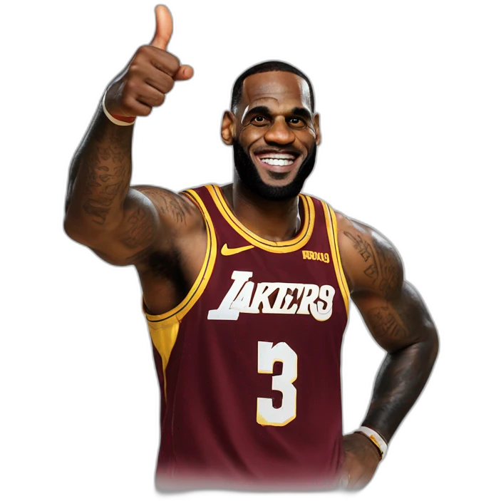 lebron james thumbs up emoji
