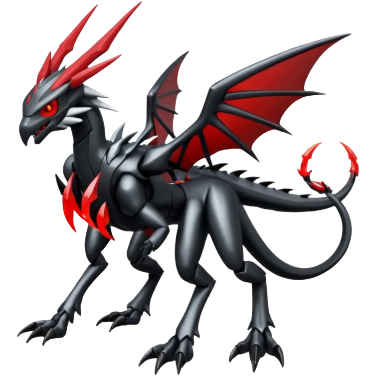 Scizor-Silvally-Scyther-Darkrai-Kyurem-fusion, full body emoji